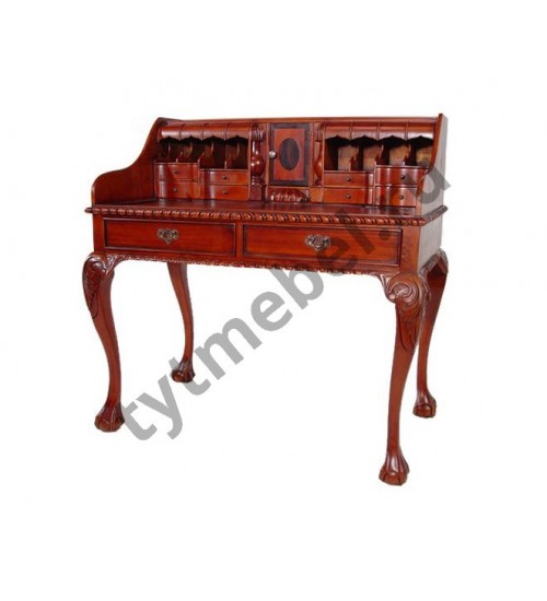 LMR-358. Стол-Бюро (массив красного дерева) ANTIQUE (вишня) 102*58*108 см